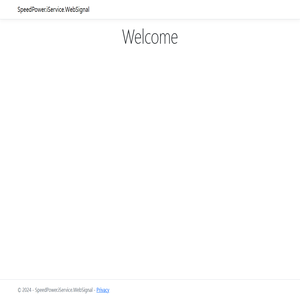 Home page - SpeedPower.iService.WebSignal