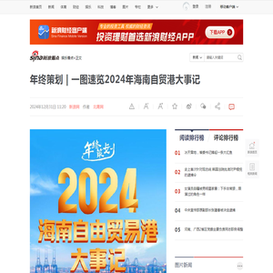 年终策划 | 一图速览2024年海南自贸港大事记|监制|周元_新浪新闻